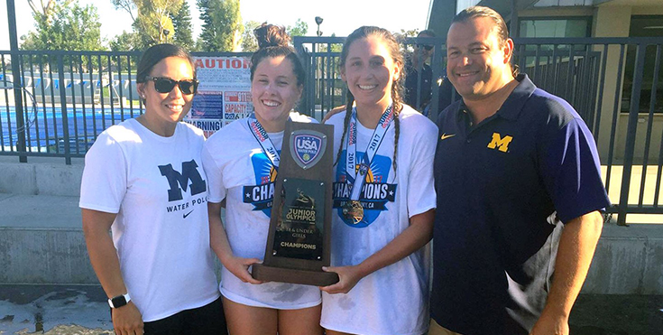 Four University of Michigan Incoming Freshmen Medal at 2017 USA Water Polo Junior Olympics