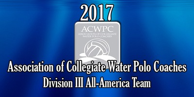 Association of Collegiate Water Polo Coaches Releases 2017 Women’s Division III All-America Team