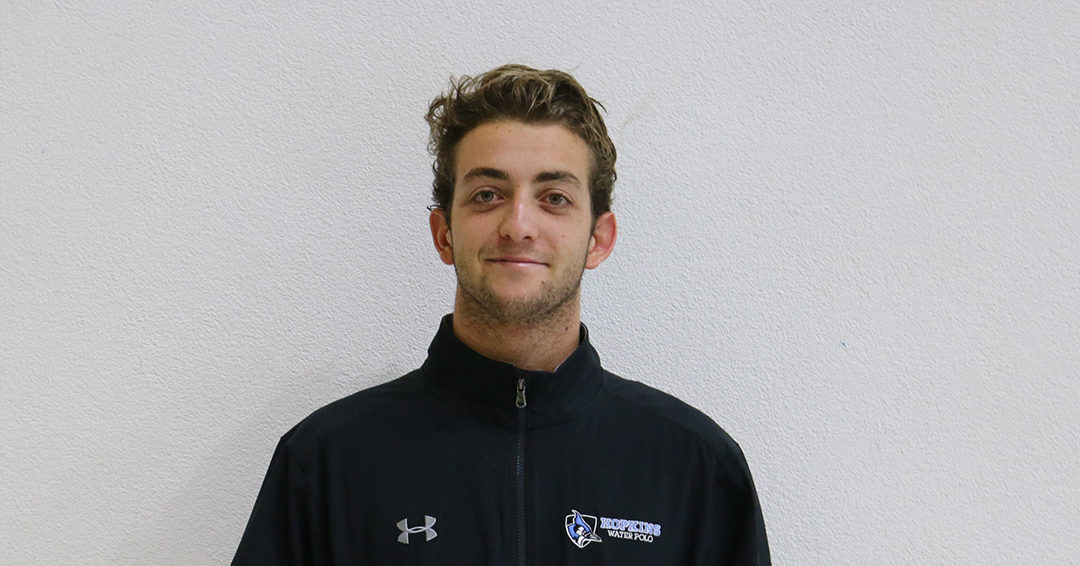 Johns Hopkins University’s Nico Ivanov Takes October 16 Mid-Atlantic Water Polo Conference Co-Rookie of the Week Laurels