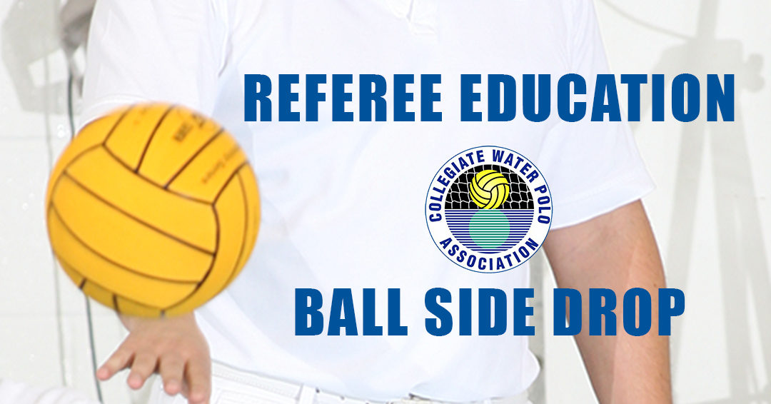 Collegiate Water Polo Association Referee Hand Signals Library: Swimoff – Ball Side Official