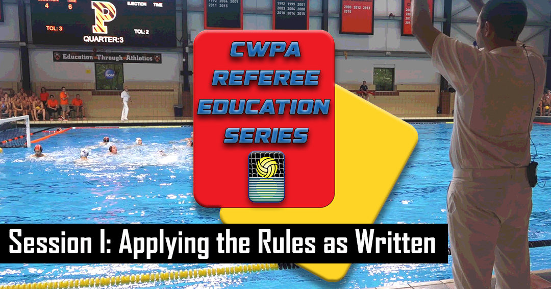 Collegiate Water Polo Online Education Series Session I Outline & Recording Available