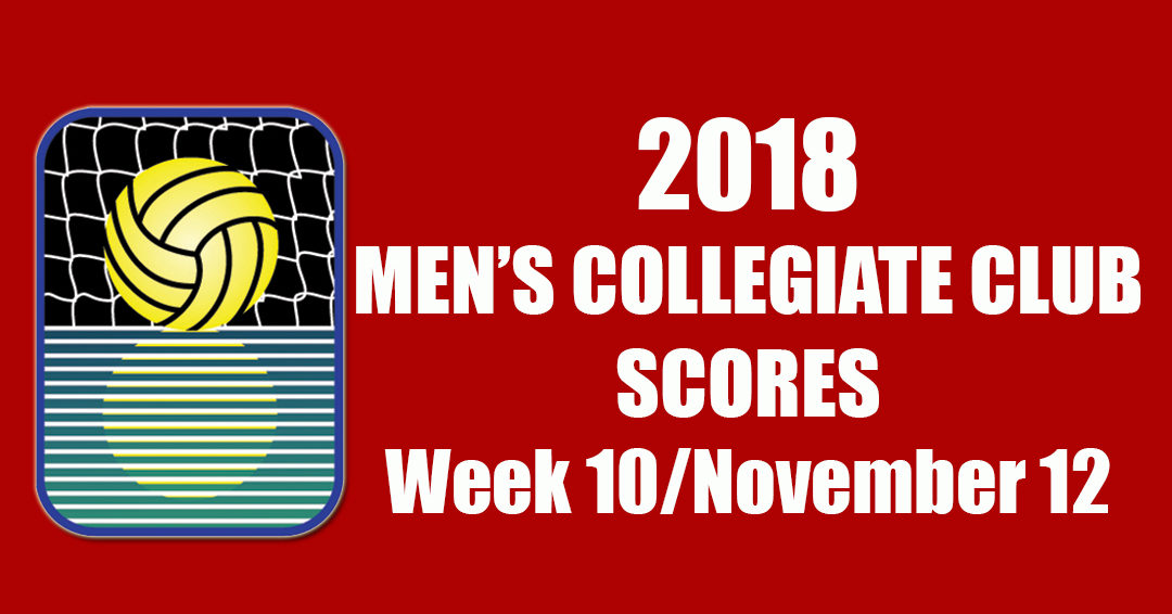 Collegiate Water Polo Association Releases 2018 Men’s Collegiate Club Week 10/November 12/Final Scores
