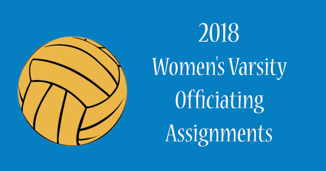 2019 Women’s Varsity Officiating Assignments Released