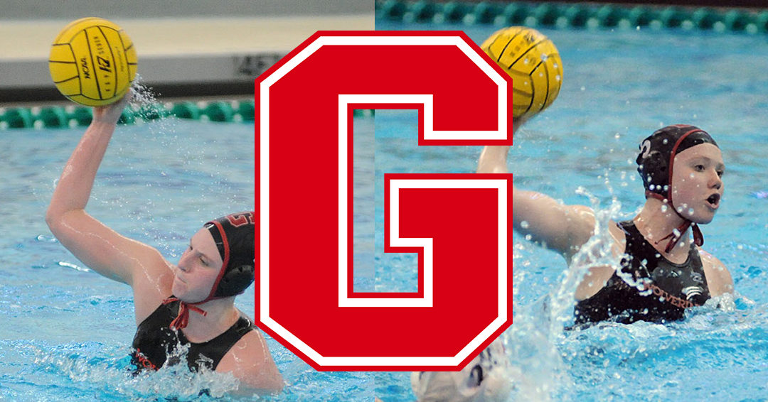 Grove City College’s Elizabeth Andrews & Tessa Leatherwood Share March 25 Collegiate Water Polo Association Division III Player of the Week Notice