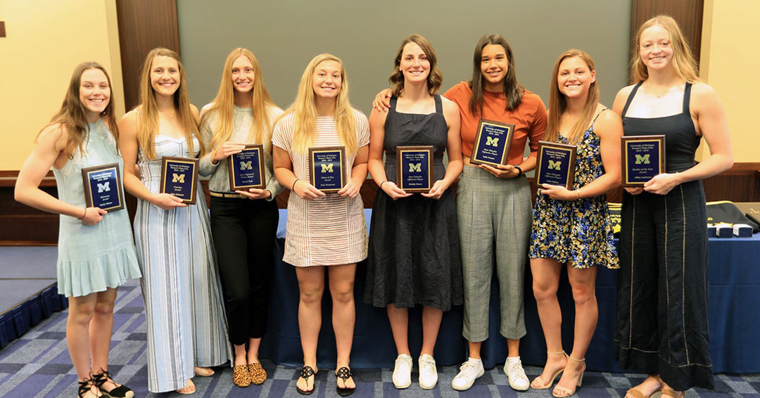 University of Michigan Presents 2019 Women’s Water Polo Team Awards
