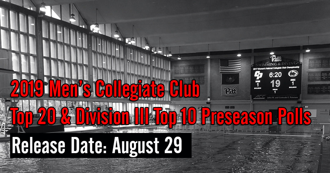 2019 Men’s Collegiate Club Top 20 & Division III Top 10 Preseason Polls Set for Release on August 29