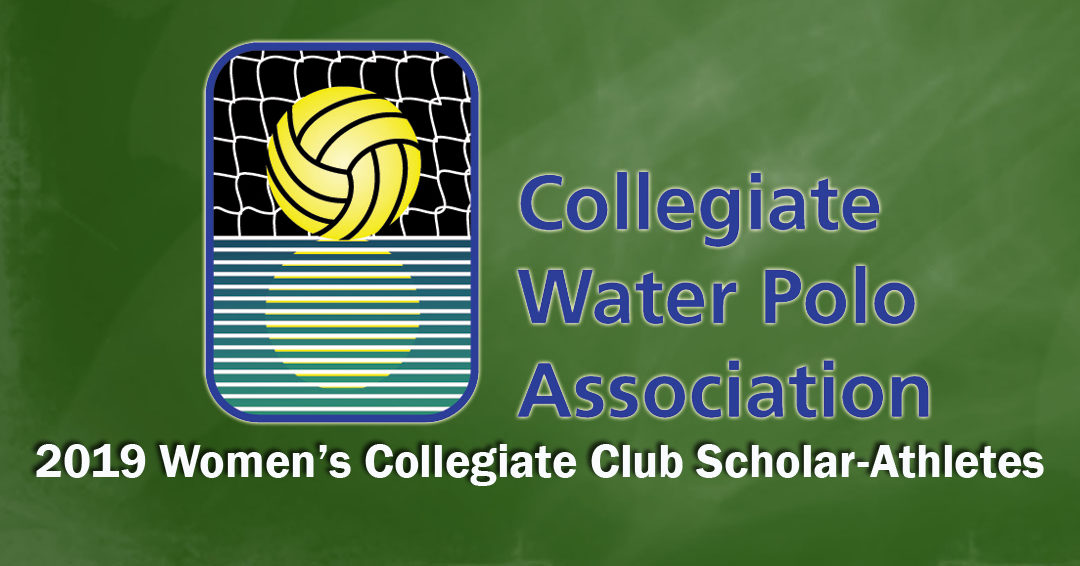 2019 Collegiate Water Polo Association Women’s Scholar-Athlete Team Expands to 152 Collegiate Club Student-Athletes