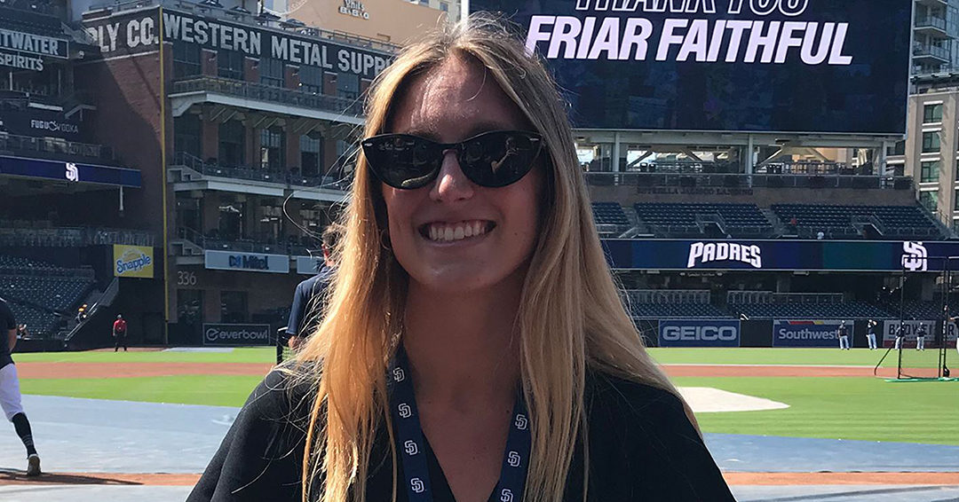 George Washington University’s Kira Bruno Spends Summer with San Diego Padres