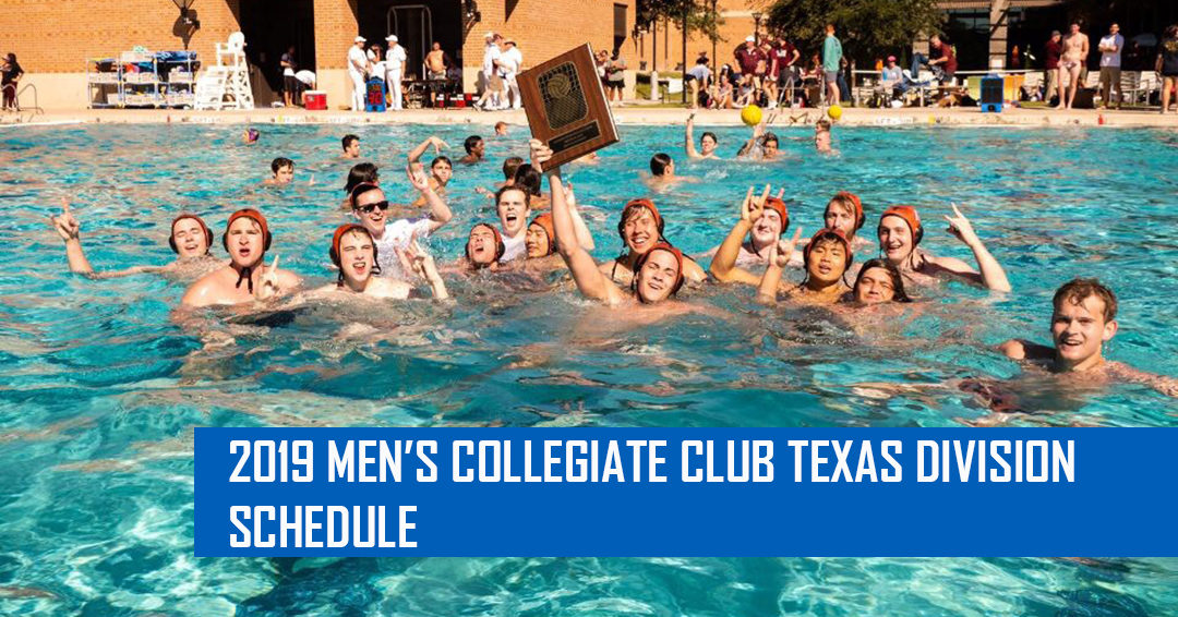 Collegiate Water Polo Association Releases 2019 Men’s Collegiate Club Texas Division Schedule
