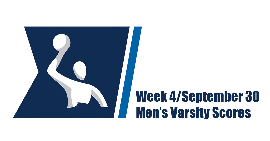 Collegiate Water Polo Association Releases Week 4/September 30 Men’s Varsity Scores