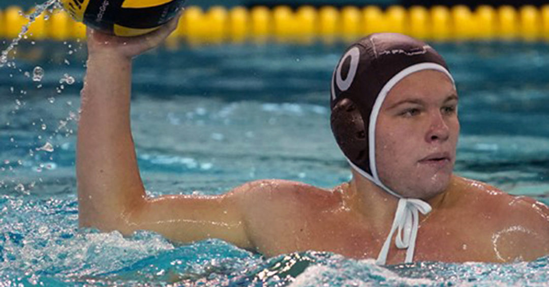Brown University’s Cole Atwell Takes October 21 Northeast Water Polo Conference Co-Rookie of the Week Recognition