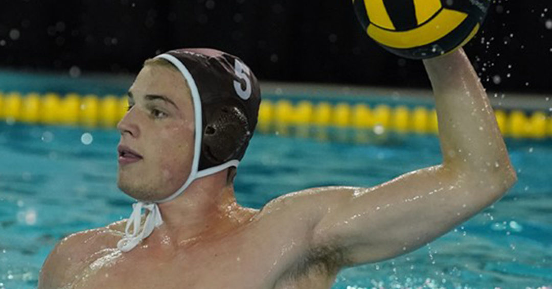 Brown University’s James Thygesen Snags October 21 Northeast Water Polo Conference Player of the Week