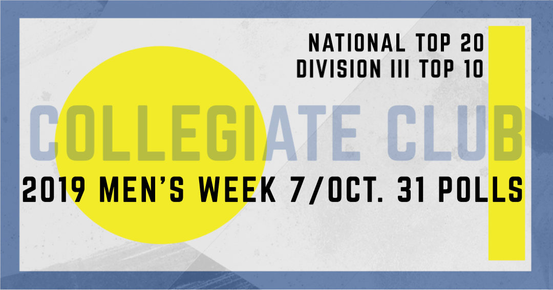 Collegiate Water Polo Association Releases 2019 Men’s Collegiate Club Top 20 & Division III Top 10 Week 7/October 31 Polls