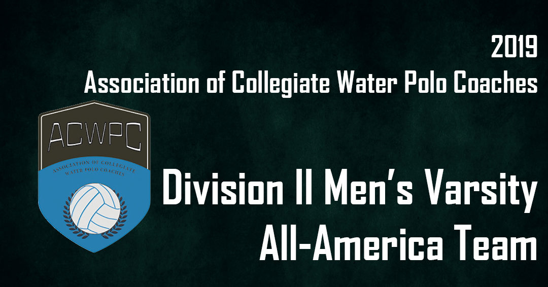 2019 Association of Collegiate Water Polo Coaches Men’s Division II All-America Team Released