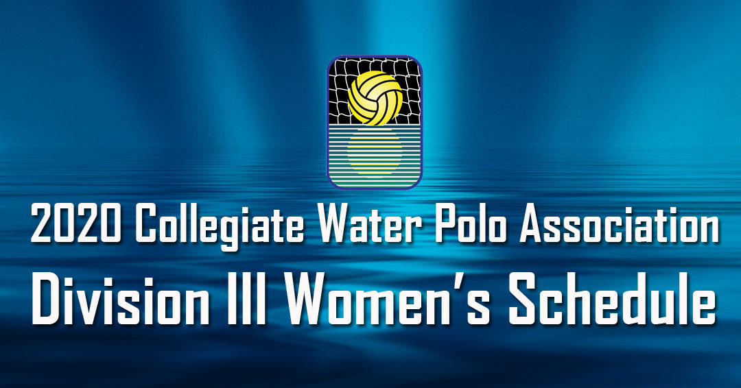 Collegiate Water Polo Association Releases 2020 Women’s Division III League Schedule