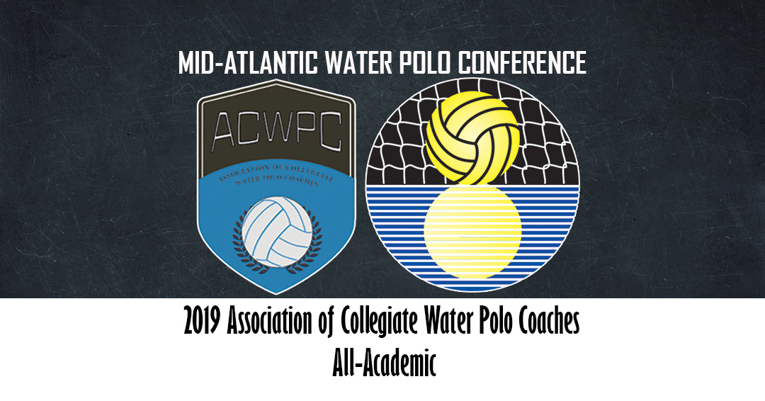 120 Mid-Atlantic Water Polo Conference Student-Athletes Earn Association of Collegiate Water Polo Coaches All-Academic Honors