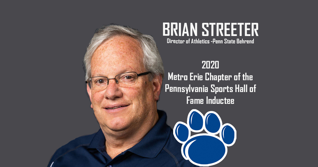 Penn State Behrend Director of Athletics & National Collegiate Athletic Association Water Polo Secretary/Rules Editor Brian Streeter Selected to 2020 Metro Erie Chapter of the Pennsylvania Sports Hall of Fame Class