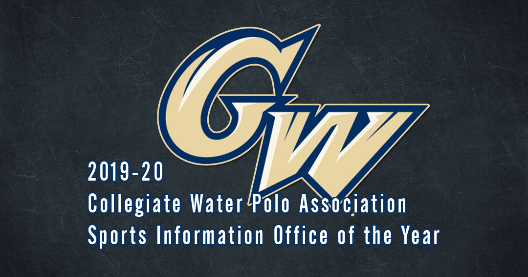 George Washington University Named 2019-20 Collegiate Water Polo Association Sports Information Office of the Year