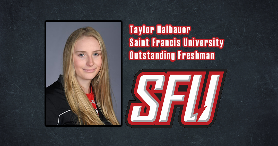 Taylor Halbauer Receives 2020 Saint Francis University Female Outstanding Freshman of the Year Award