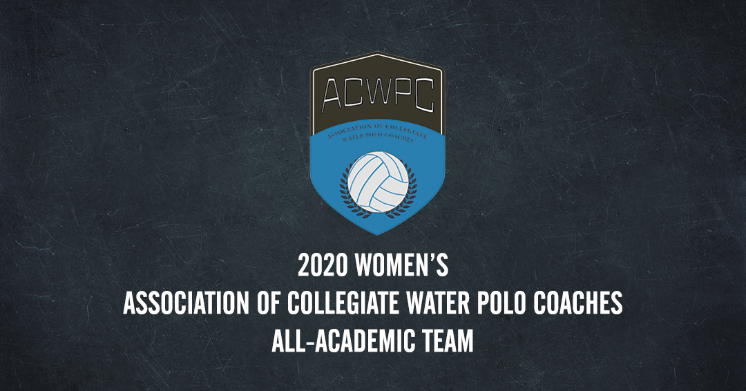 Association of Collegiate Water Polo Coaches Releases 2020 Women’s All-Academic Team; Record 744 Athletes Garner Recognition