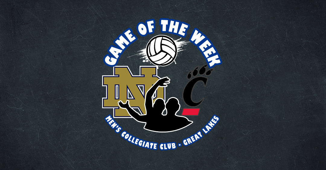 Collegiate Water Polo Association Men’s Club Game of the Week: University of Notre Dame vs. University of Cincinnati (October 22, 2017)