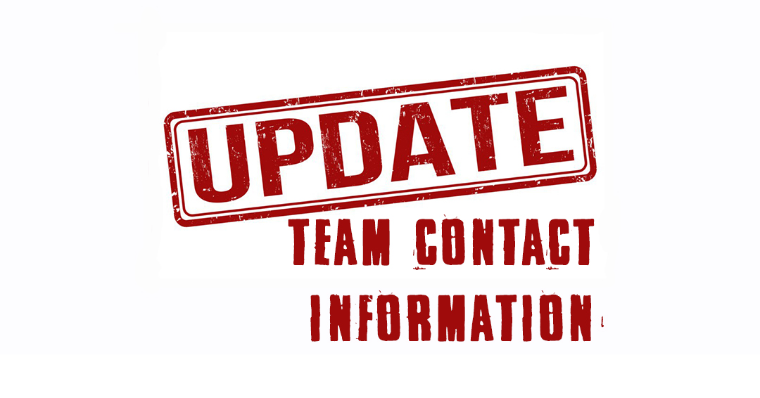 Team Leaders: Remember to Update Contact Information for 2022-23 Academic Year