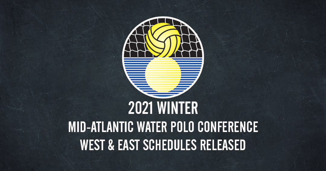 Collegiate Water Association Releases Winter 2021 Mid-Atlantic Water Polo Conference West & East Schedules