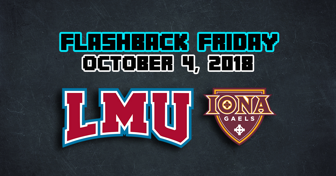 Flashback Friday: Loyola Marymount University vs. Iona College (October 4, 2018)