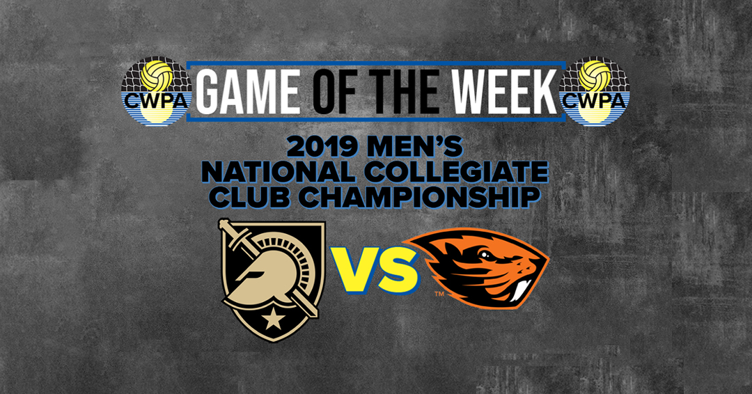 Collegiate Water Polo Association Men’s Club Game of the Week: United States Military Academy vs. Oregon State University (November 15, 2019)