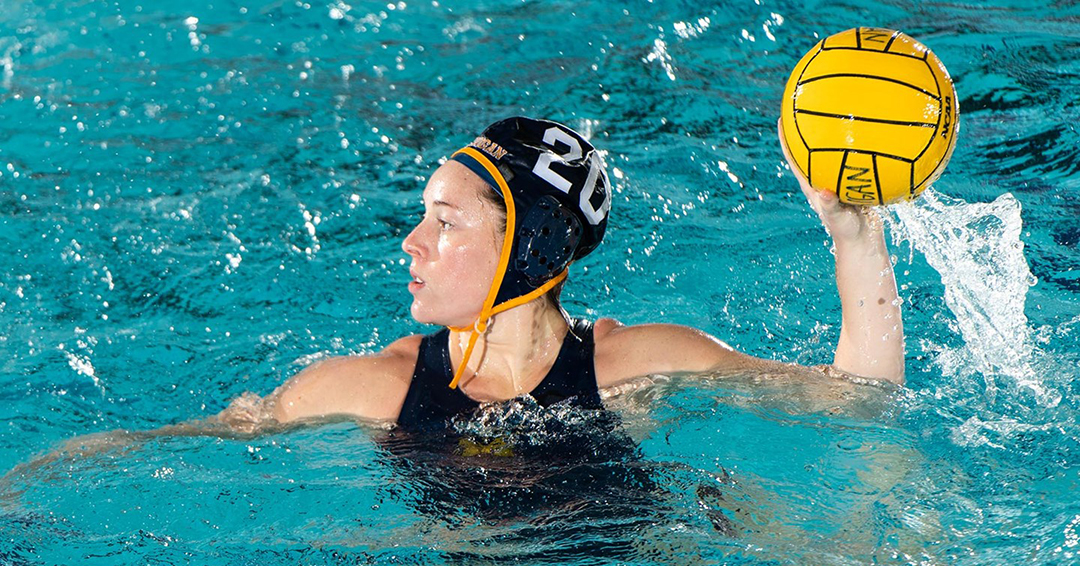 University of Michigan’s Maddie O’Reilly Adds to Legacy with March 29 Collegiate Water Polo Association Division I Player of the Week Award