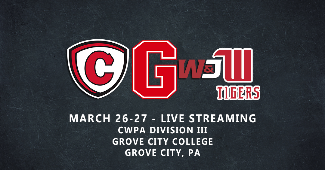 Grove City College to Stream Three Collegiate Water Polo Association Division III Games on March 26-27