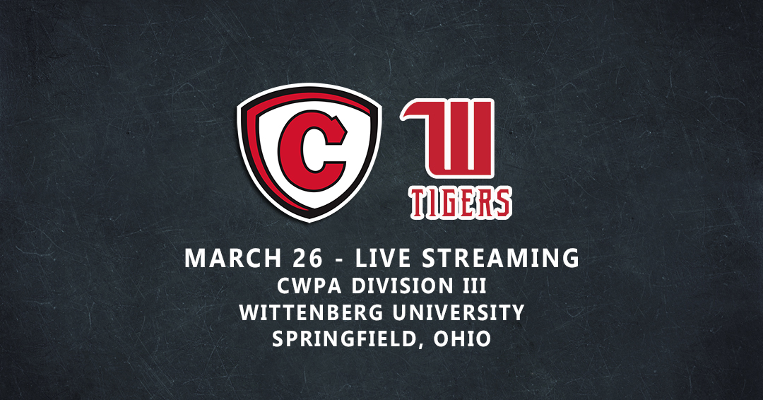Division III No. 5 Wittenberg University to Stream March 26 Collegiate Water Polo Association Division III Home Game Versus Carthage College