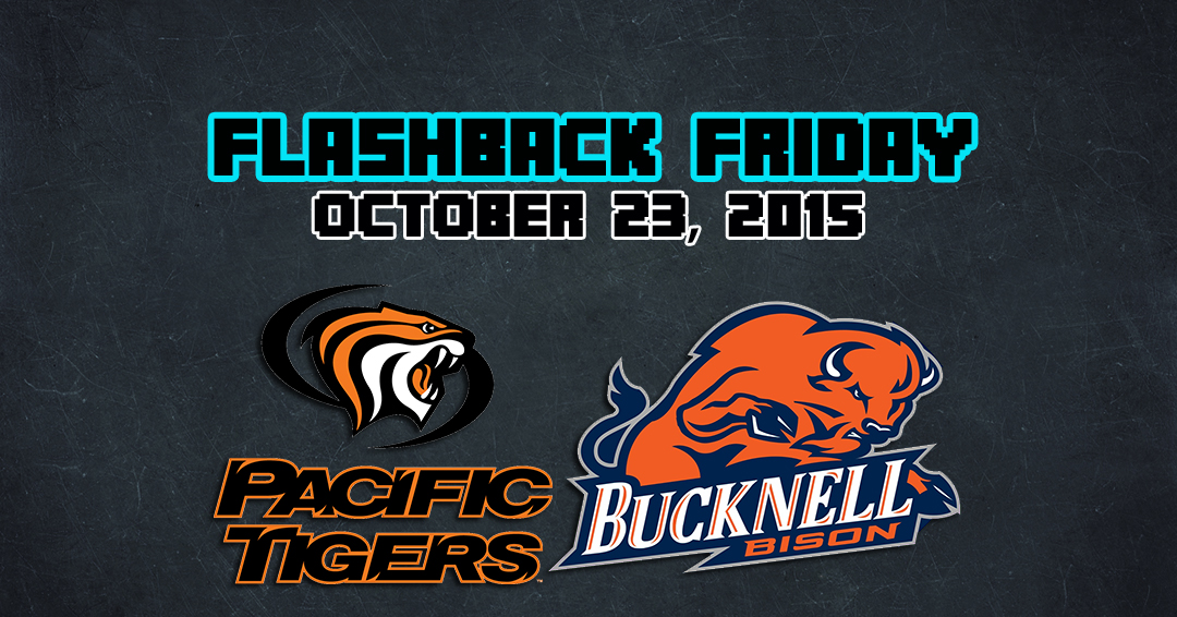 Flashback Friday: University of the Pacific vs. Bucknell University (October 23, 2015)