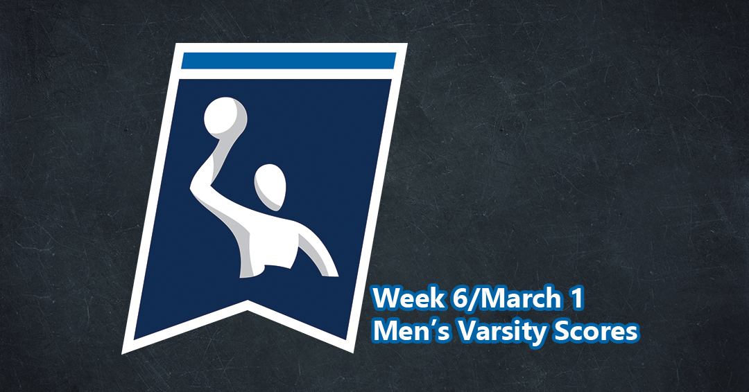 Collegiate Water Polo Association Releases Week 6/March 1 Men’s Varsity Scores