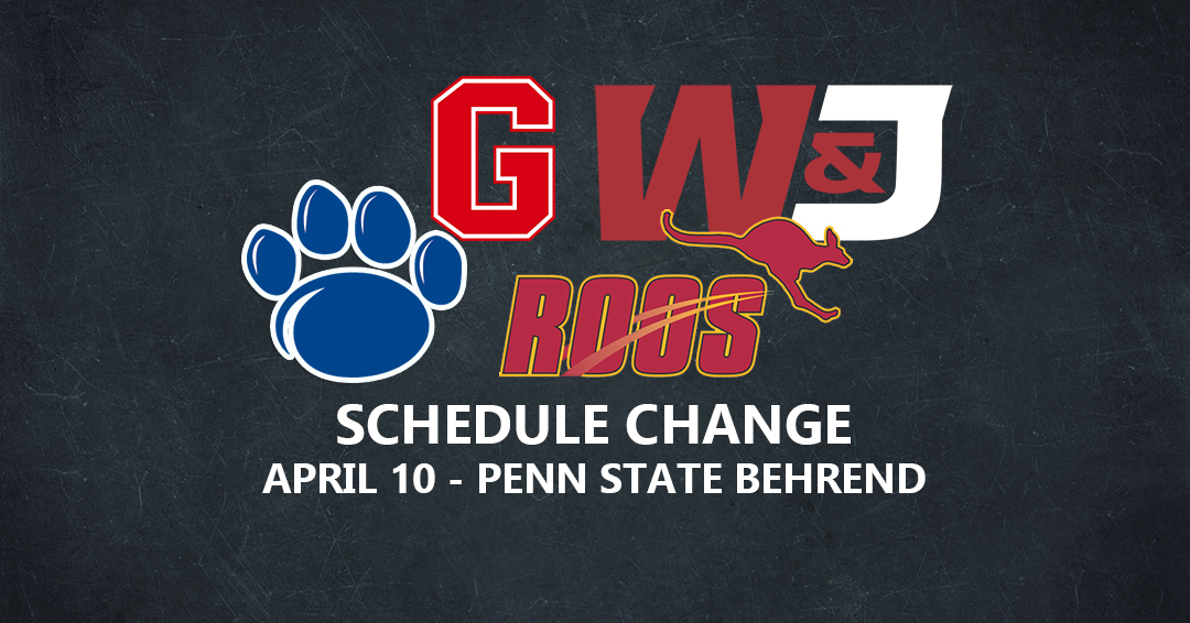 Collegiate Water Polo Association Releases Schedule Change for April 10-11 Division III Weekend at Penn State Behrend