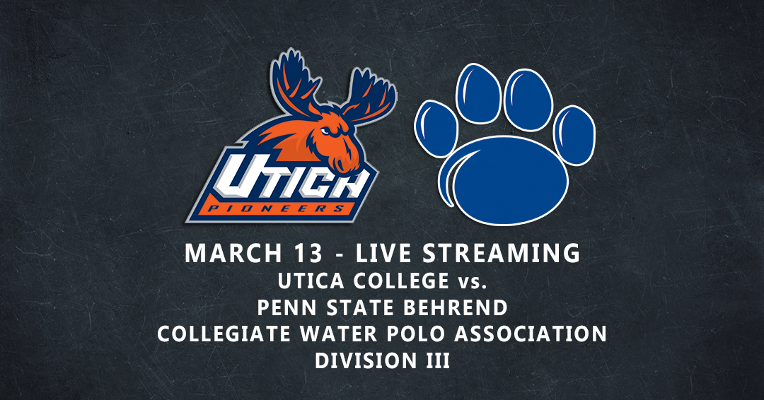Utica College to Stream 2021 Collegiate Water Polo Association Division III Opening Games Versus Penn State Behrend on March 13
