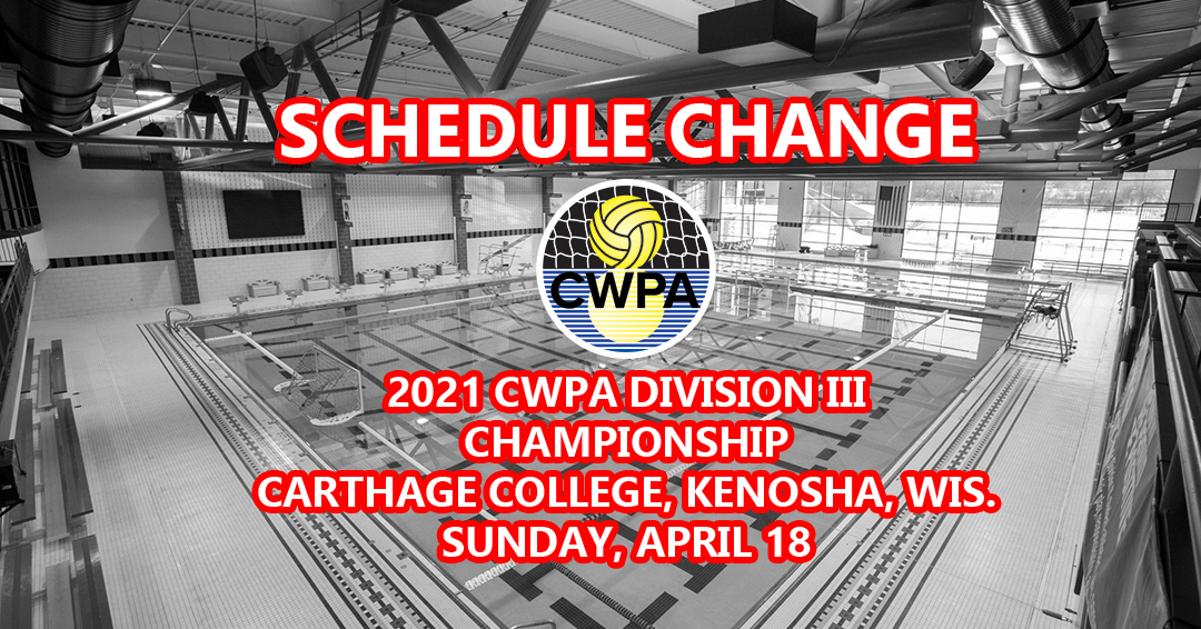2021 Collegiate Water Polo Association Championship Day 2 Schedule