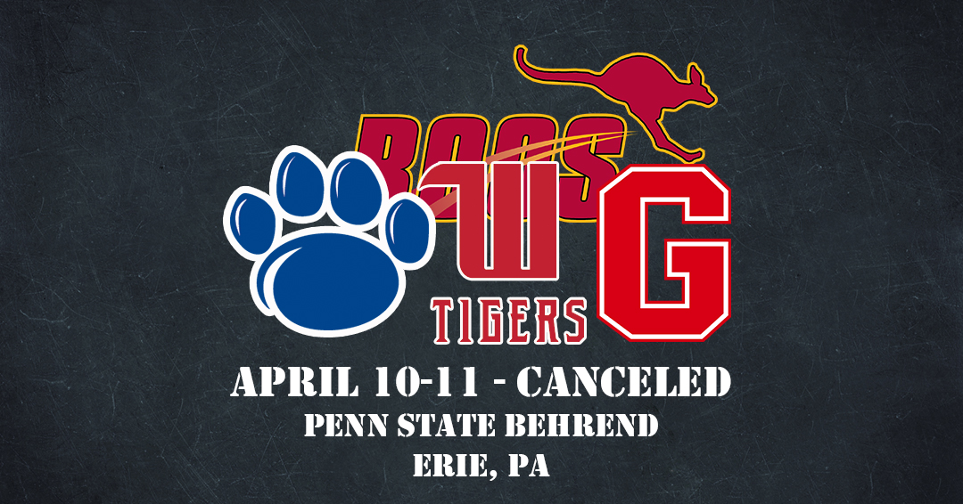 Division III Weekend at Penn State Behrend on April 10-11 Canceled
