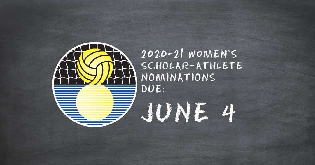 Nominations for 2020-21 Collegiate Water Polo Association Women’s Scholar-Athlete Team Due June 4