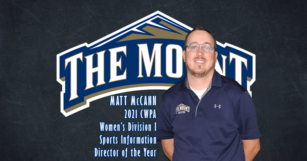 Mount St. Mary’s University’s Matt McCann Named 2020-21 Collegiate Water Polo Association Women’s Division I Sports Information Director of the Year
