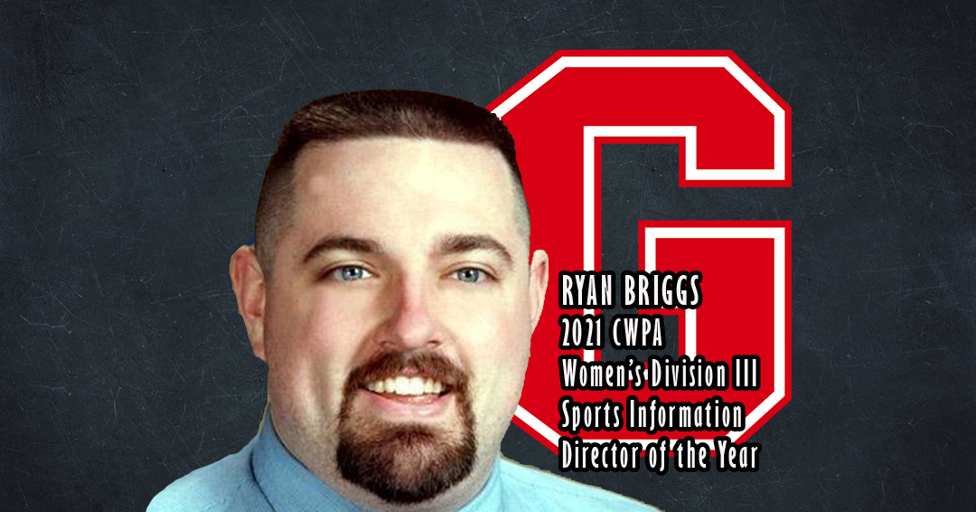 Grove City College’s Ryan Briggs Named 2020-21 Collegiate Water Polo Association Women’s Division III Sports Information Director of the Year