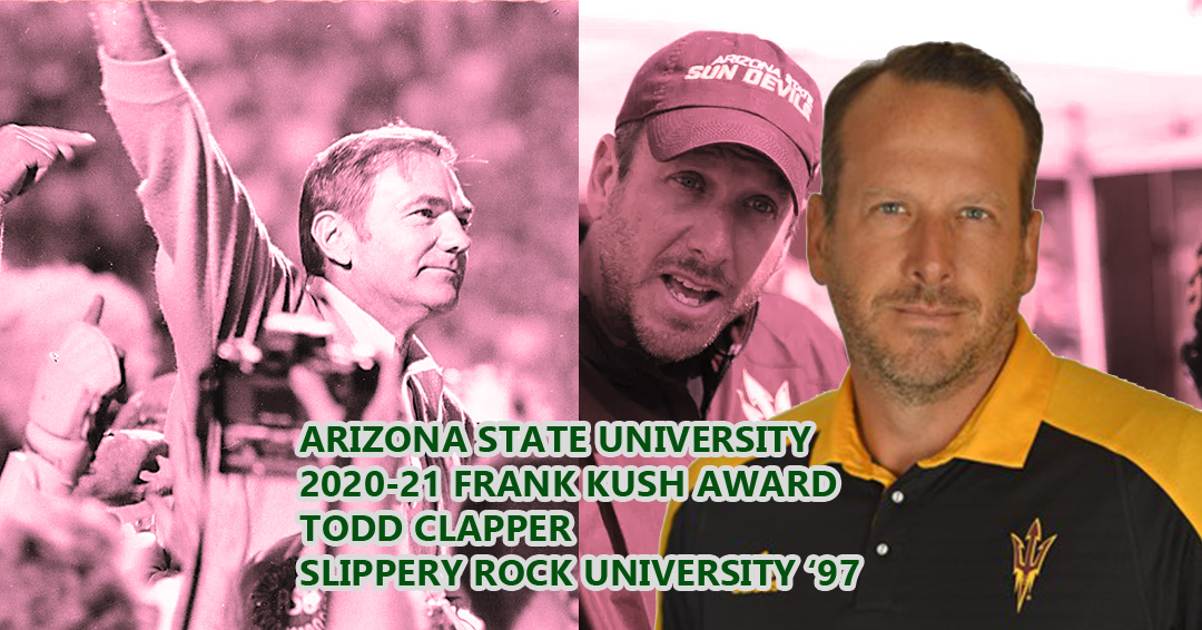 Slippery Rock University Alumnus Todd Clapper Named Arizona State University 2020-21 Frank Kush Award Winner