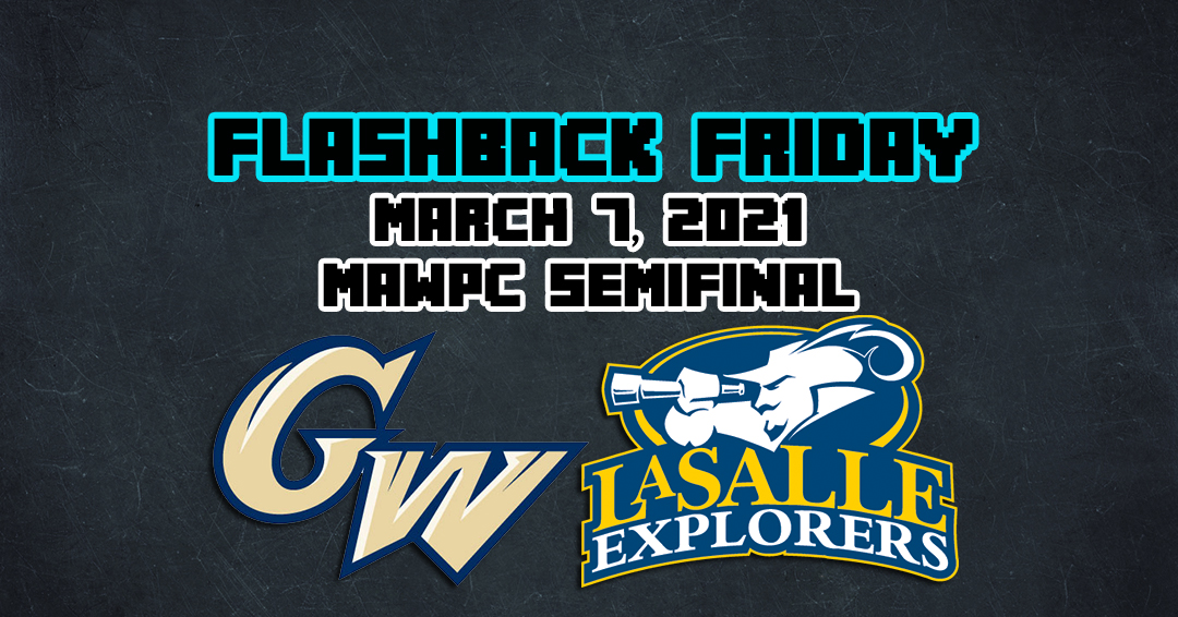 Flashback Friday: George Washington University vs. La Salle University (March 7, 2021 – Mid-Atlantic Water Polo Conference Semifinal)