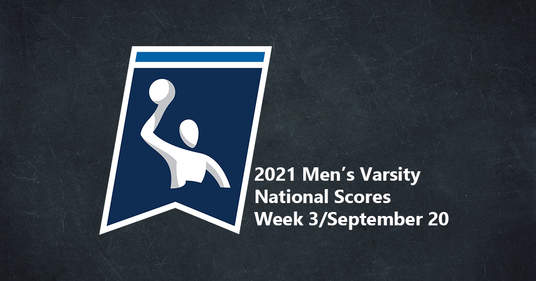 Collegiate Water Polo Association Releases 2021 Week 3/September 20 Men’s Varsity Scores