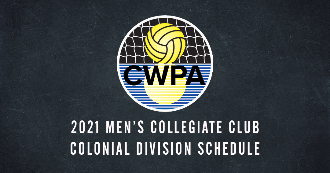 Collegiate Water Polo Association Releases 2021 Men’s Collegiate Club Colonial Division Schedule