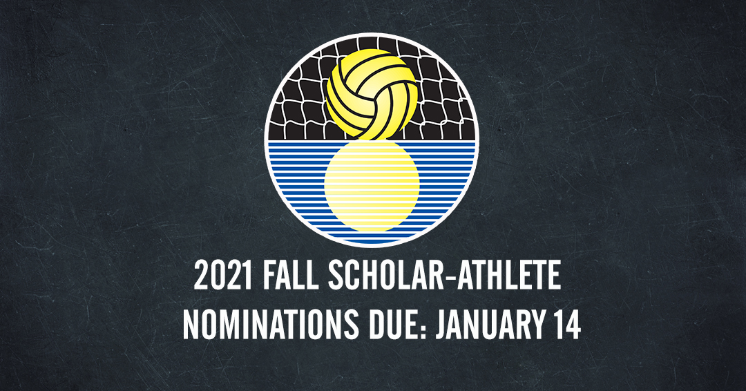 Nominations for 2021 Men’s Collegiate Water Polo Association/Mid-Atlantic Water Polo Conference/Northeast Water Polo Conference Men’s Scholar-Athlete Team Due by January 14