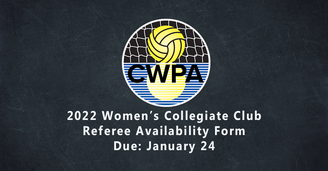 2022 Women’s Collegiate Club Referee Availability Form Released; Form Due by January 24