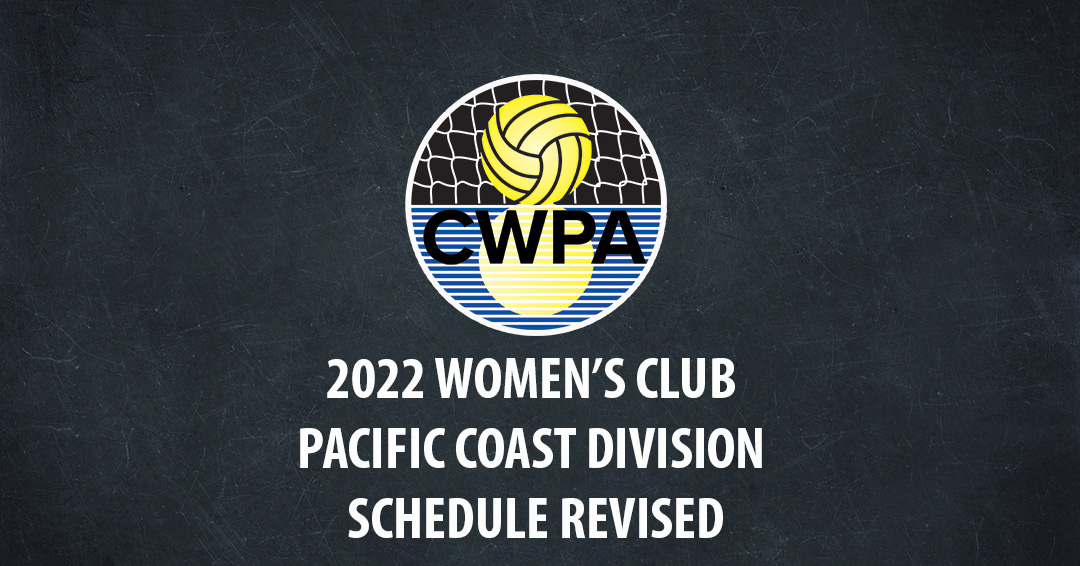 Collegiate Water Polo Association Releases Updated Women’s Collegiate Club Pacific Coast Division Schedule for April 2-3