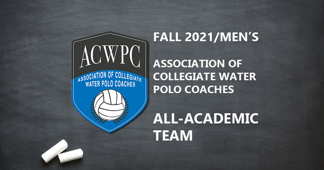 Association of Collegiate Water Polo Coaches Names 504 to 2021 Men’s All-Academic Team