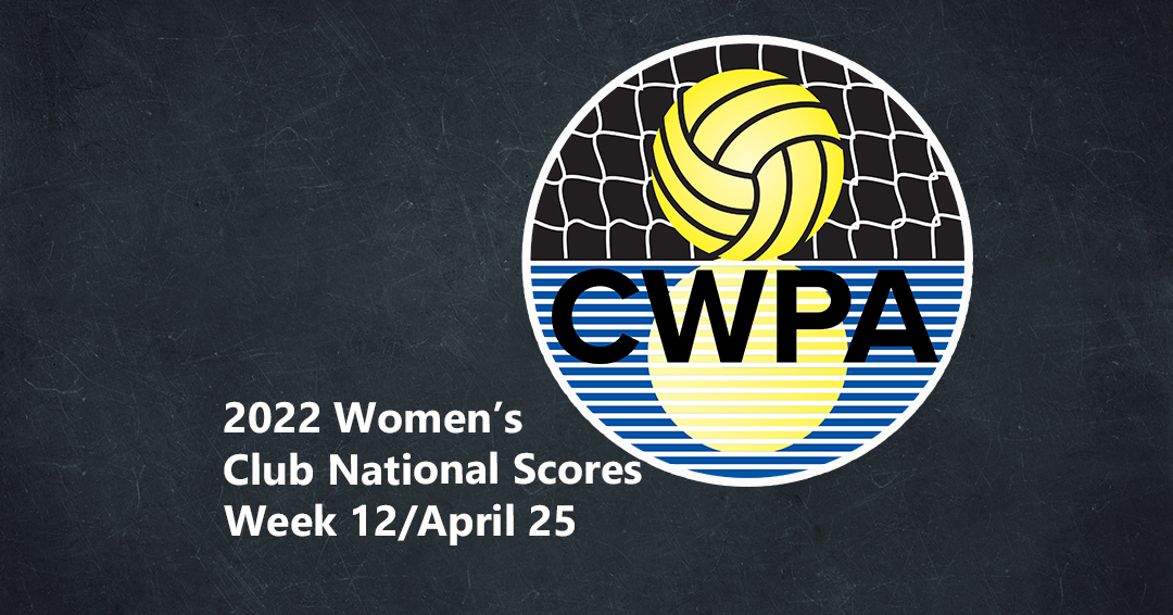Collegiate Water Polo Association Releases Week 12/April 25 Women’s Collegiate Club Scores